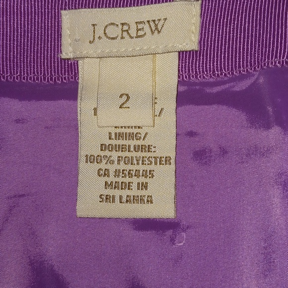 J Crew manor purple wool skirt NWOT - Picture 4 of 6